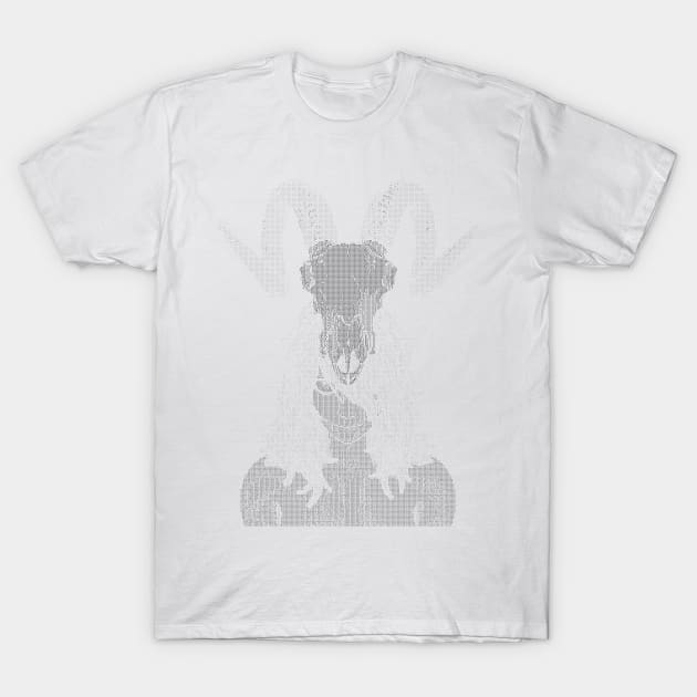 ASCii Savage Girl (Black) T-Shirt by McNerdic